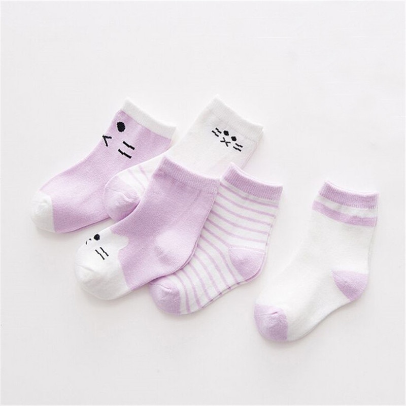 Cotton Striped Toddler Socks